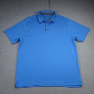 Under‎ Armour Polo Shirt Mens XL Blue Loose Fit HeatGear Athletic Golf